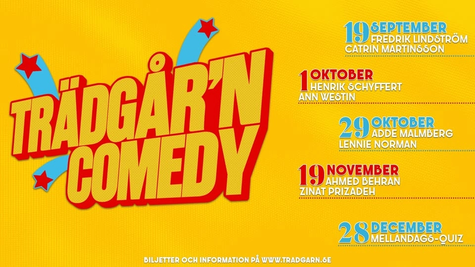 TRÄDGÅR'N COMEDY - FREDRIK LINDSTRÖM & CATRIN MARTINSSON