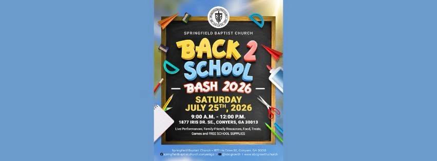Springfield Baptist Church Back2School 2026