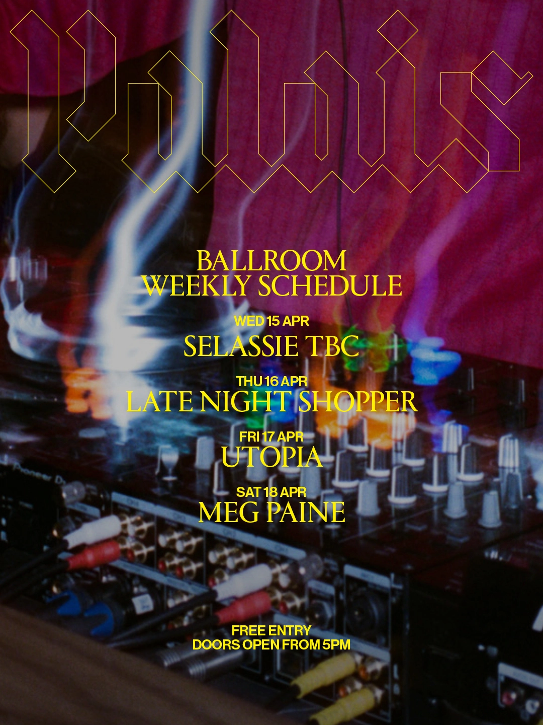 Ballroom at Palais: UTOPIA