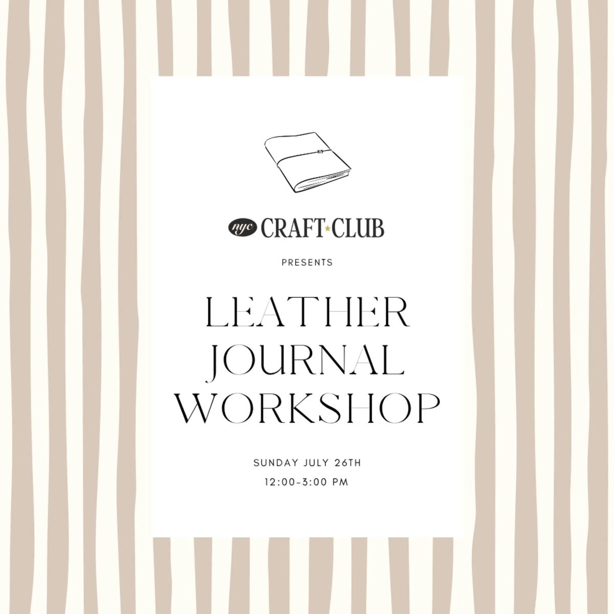 Leather Journal Workshop