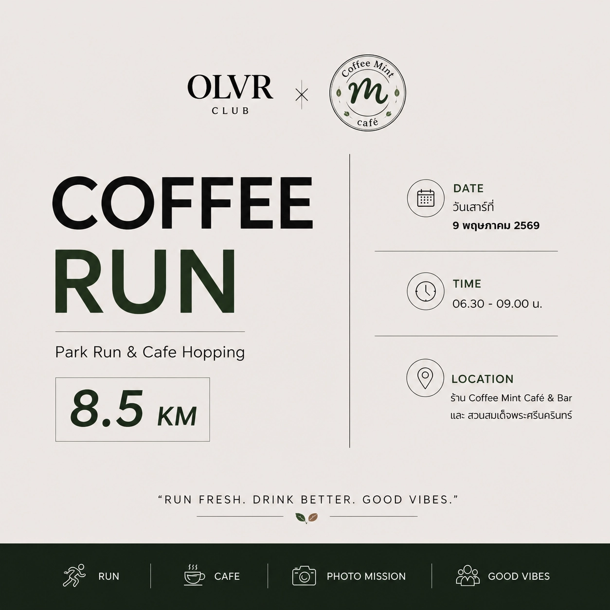 COFFEE RUN : Park Run & Cafe Hopping
