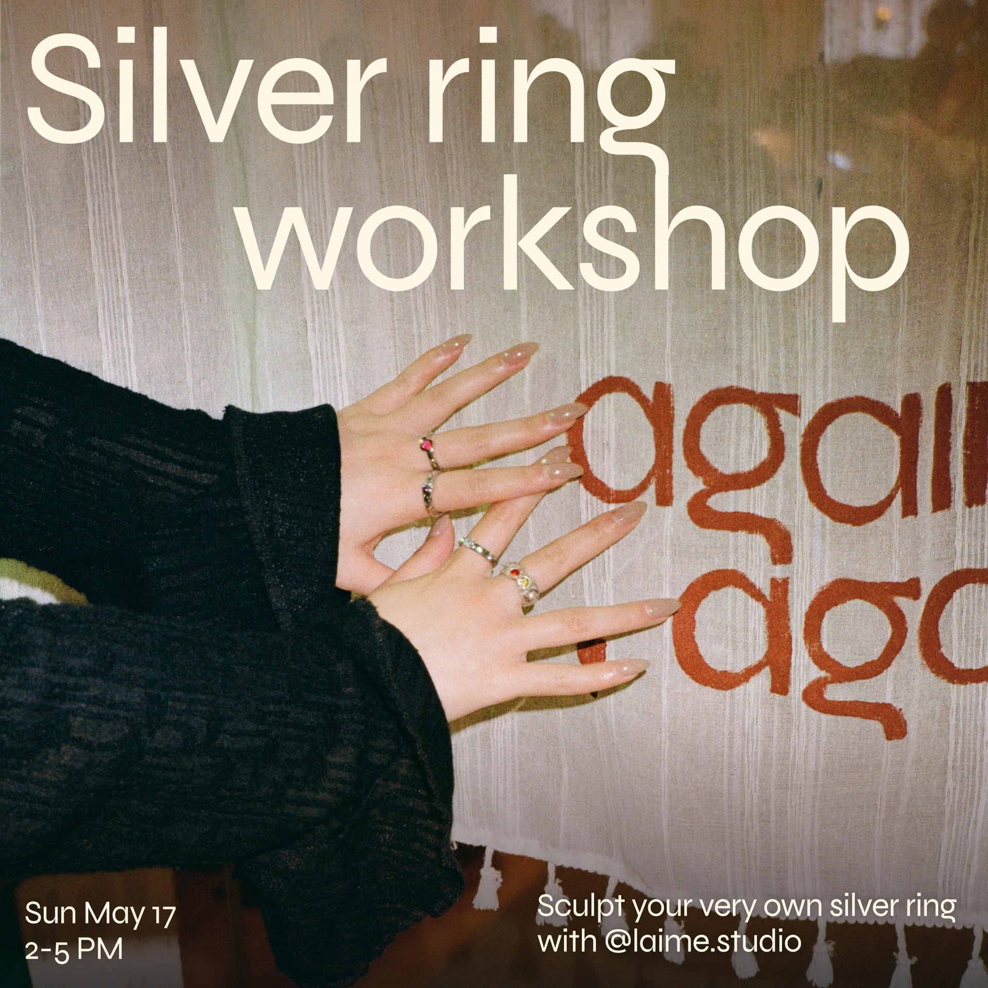 Silver Ring Workshop hosted with Laime Studio
