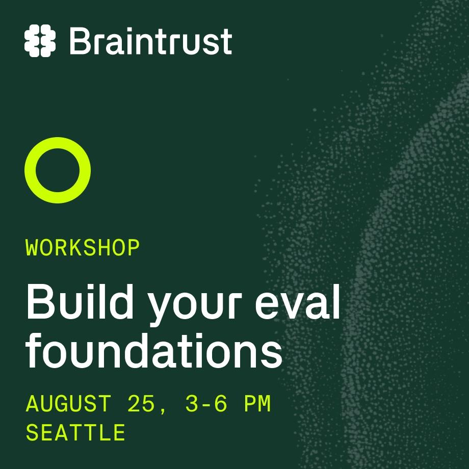 Workshop: Build your eval foundations