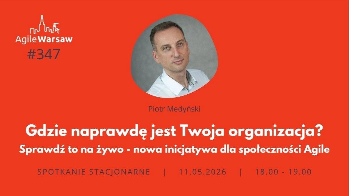 #347 P. Medyński: Gdzie naprawdę jest Twoja organizacja? Sprawdź to na żywo