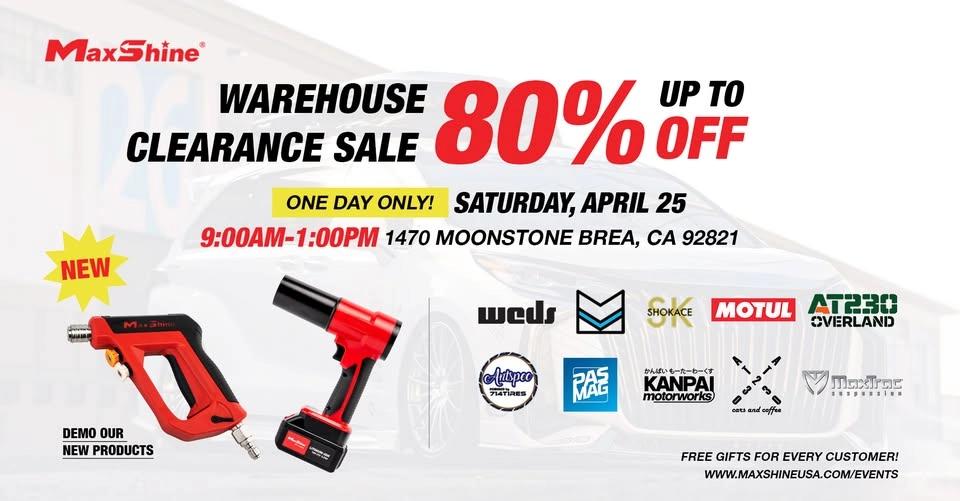 Maxshine Warehouse Clearance Sale