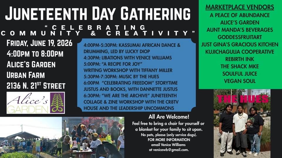 Juneteenth at Alice's Garden!