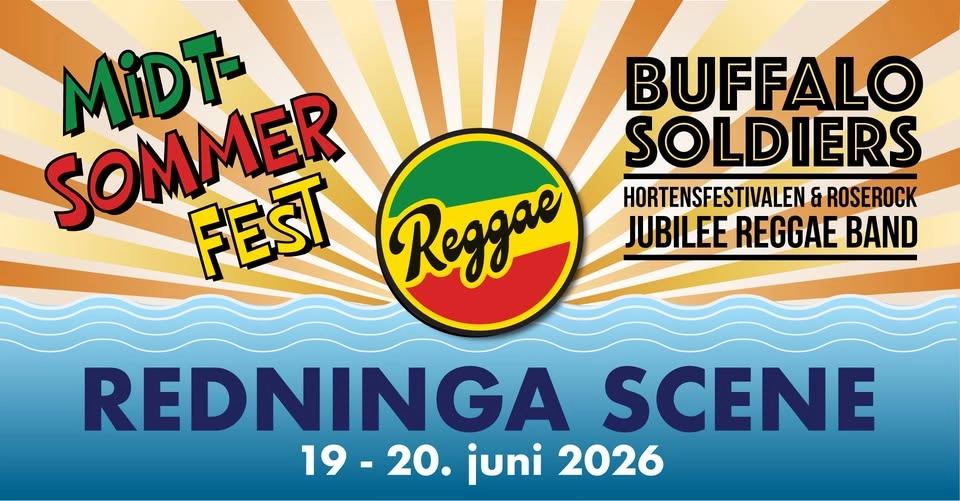 MIDT-SOMMER FEST MED BUFFALO SOLDIERS Jubilee Reggae Band