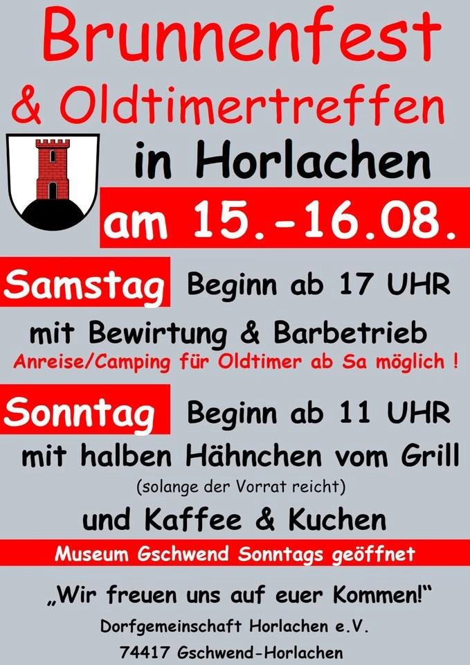 Brunnenfest & Oldtimertreffen Horlachen