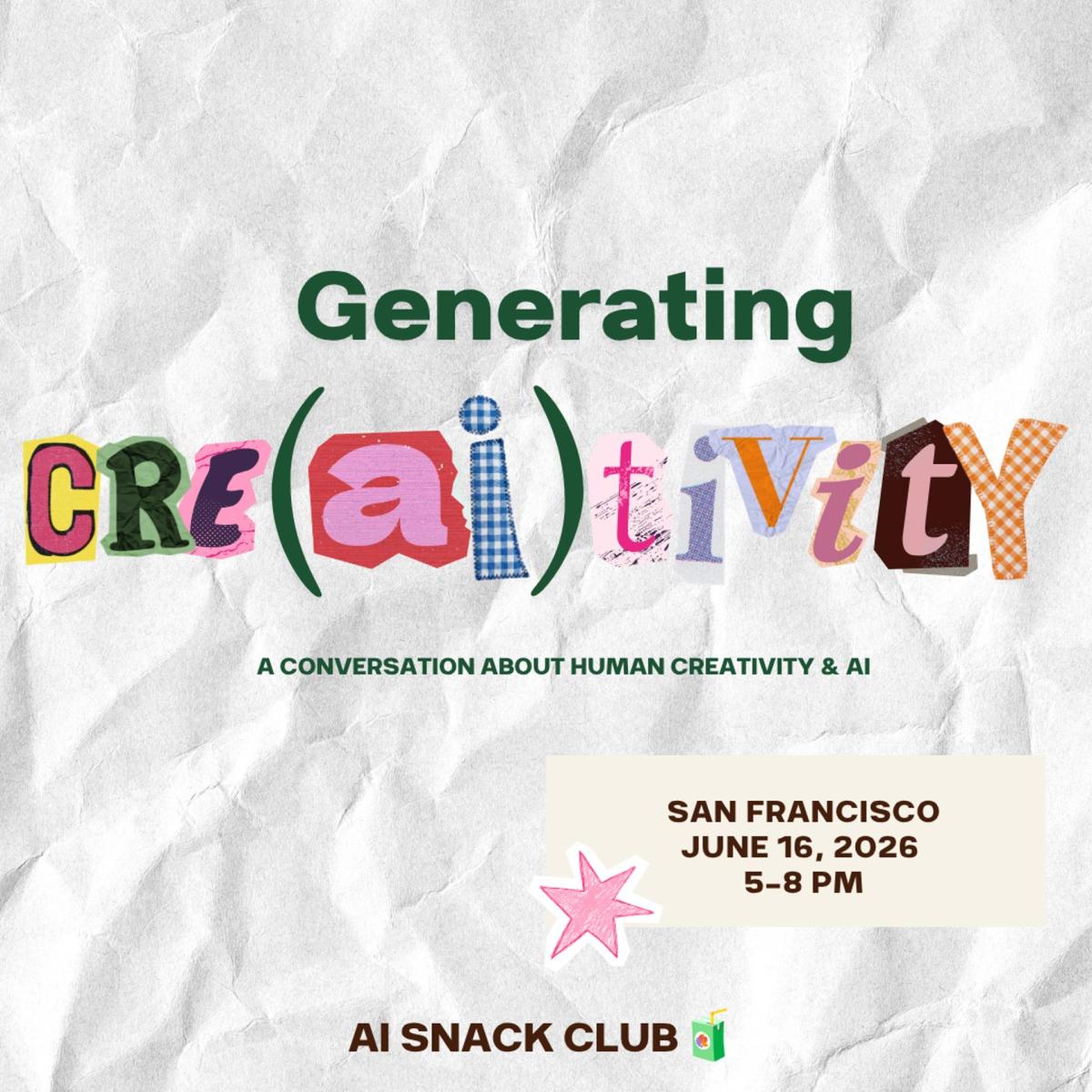Generating Cre(ai)tivity with AI Snack Club
