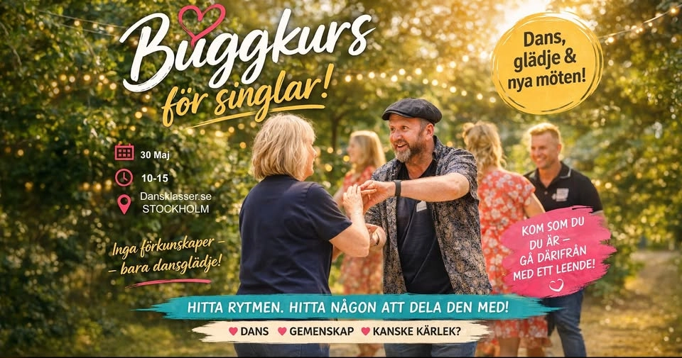 Buggkurs för singlar Nybörjare 2 | 1-Dag Stockholm