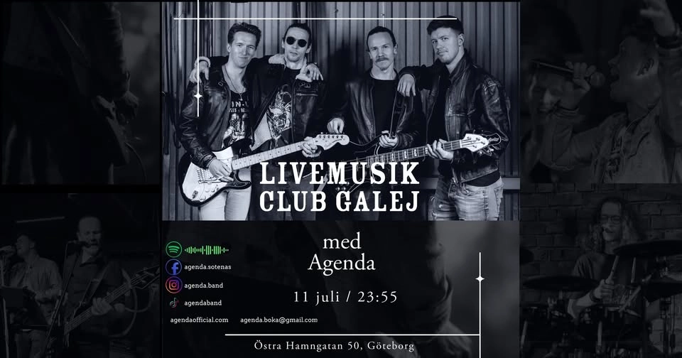 Agenda - live på Club Galej - Göteborg