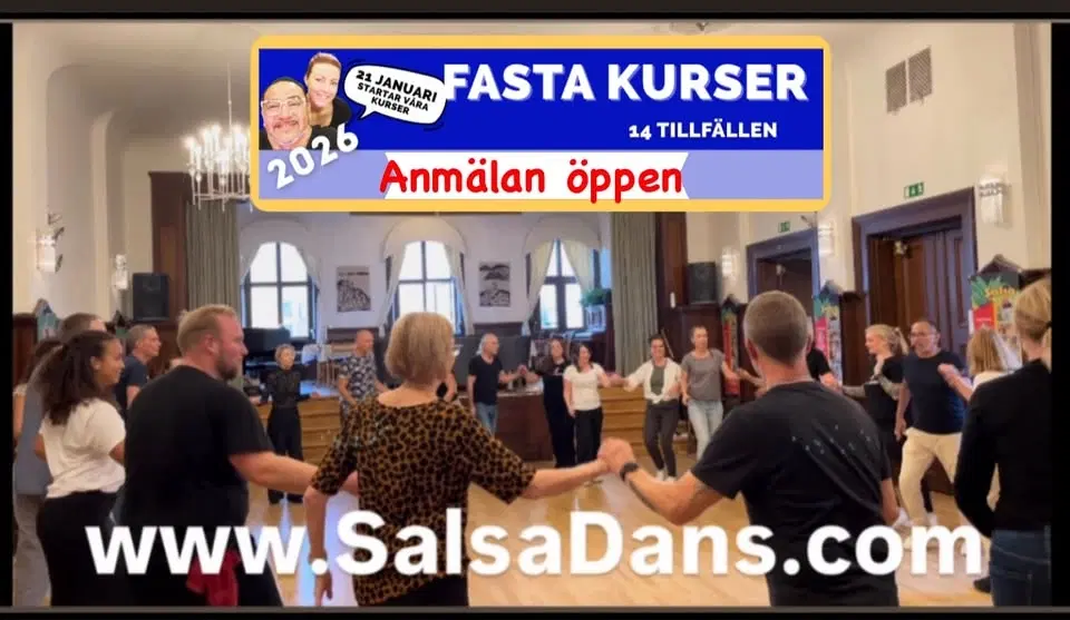 SalsaDans Kursstart - ONSDAG 21:a januari 2026!