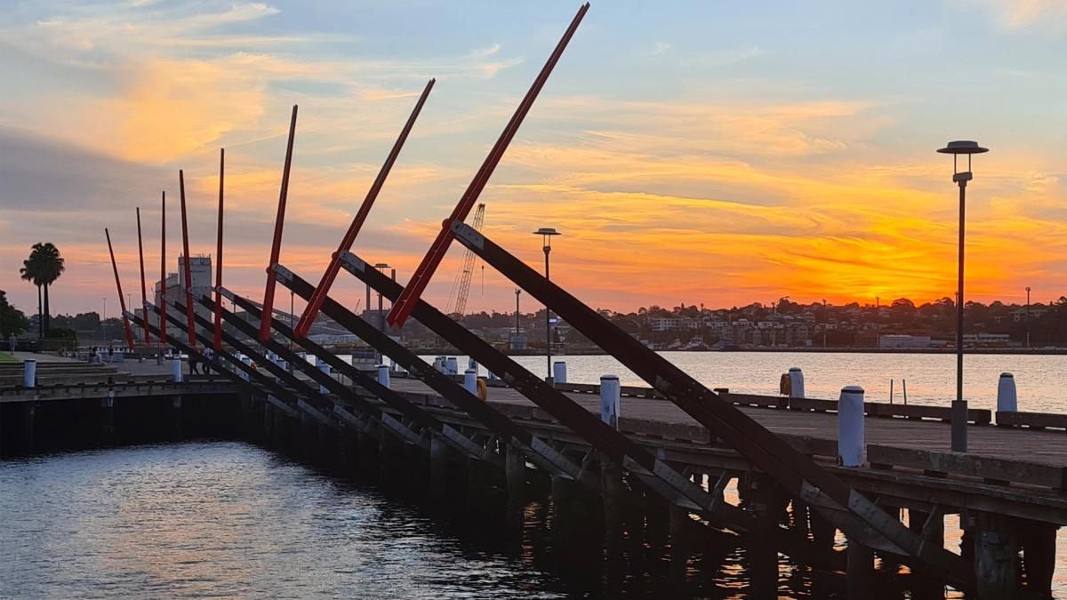 Broadway via Pyrmont Wharves - Tuesday evening walk.