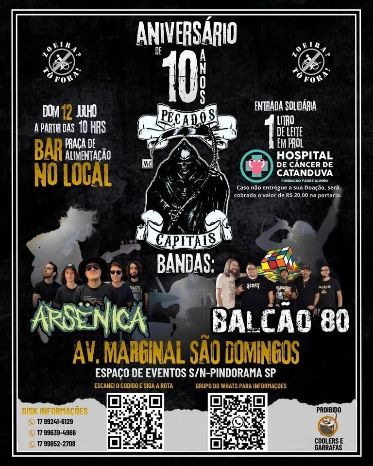 10 anos do Pecados Capitais MC