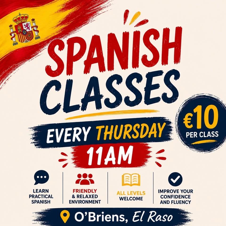 Spanish Classes at O’Briens El Raso 🇪🇸