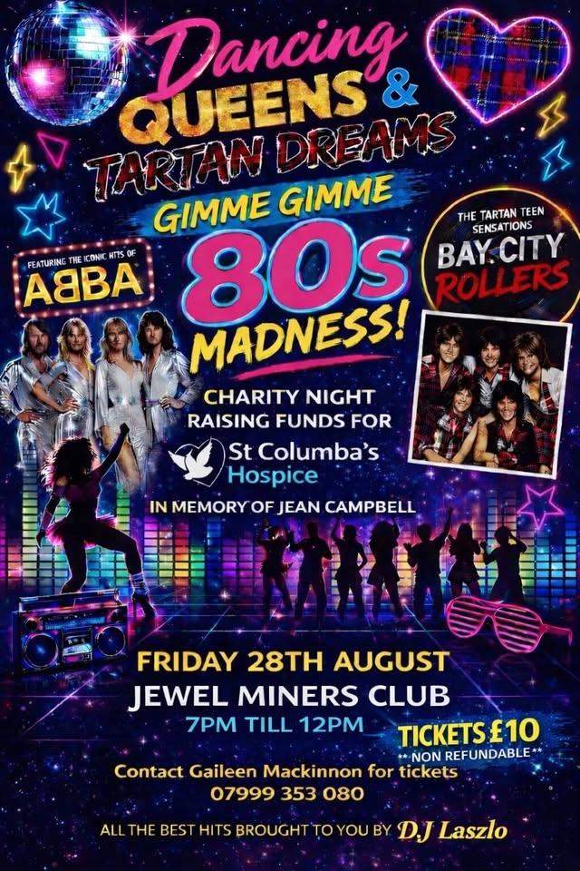 Bay City Rollers, ABBA & 80's Night