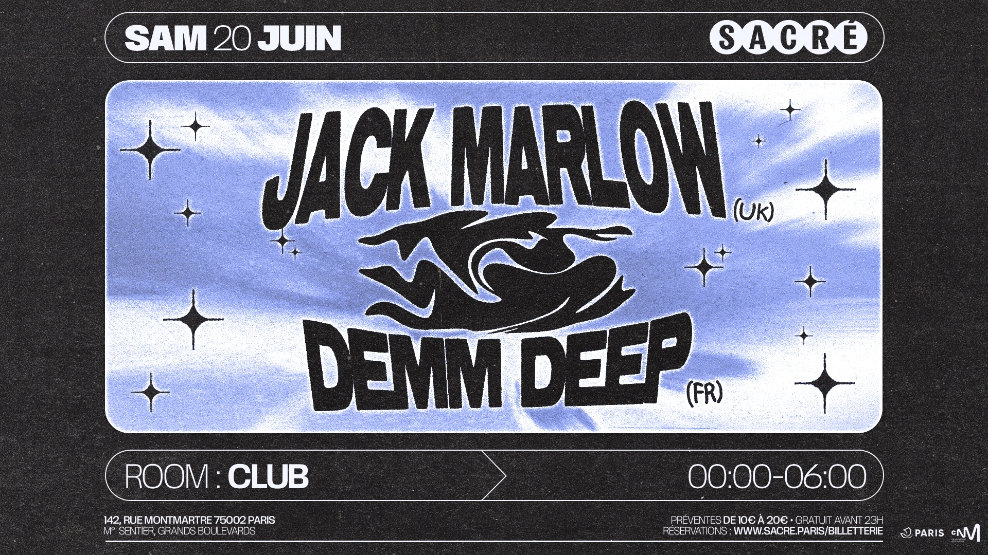 Sacré présente : JACK MARLOW & Demm Deep