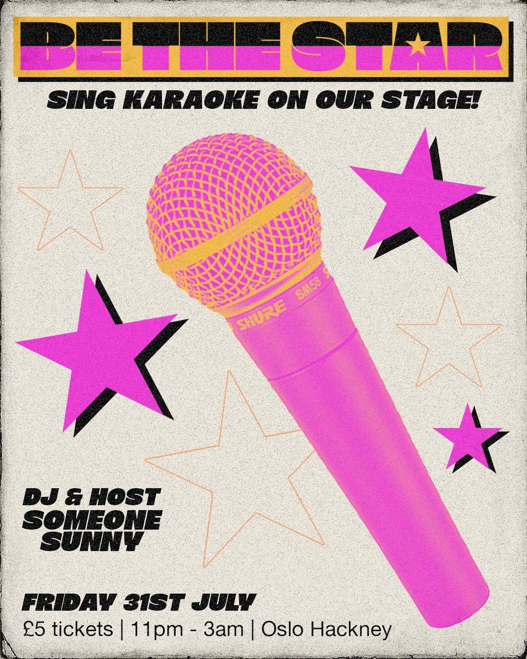 BE THE STAR - sing live on our stage! - Karaoke & Club Night