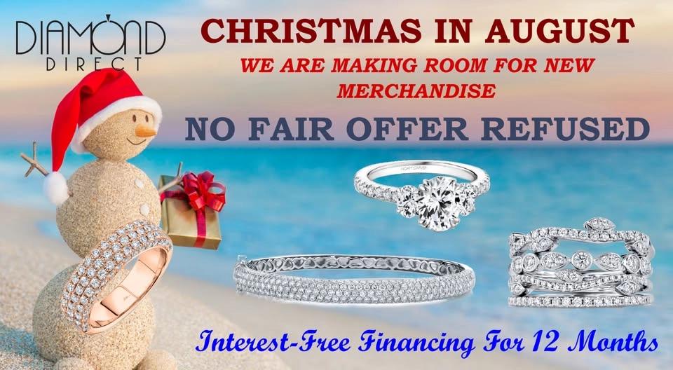 Christmas in August annual clearance sales event