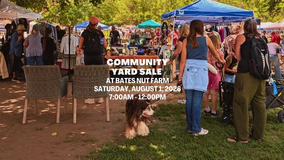 Huge Community Yard Sale at Bates Nut Farm