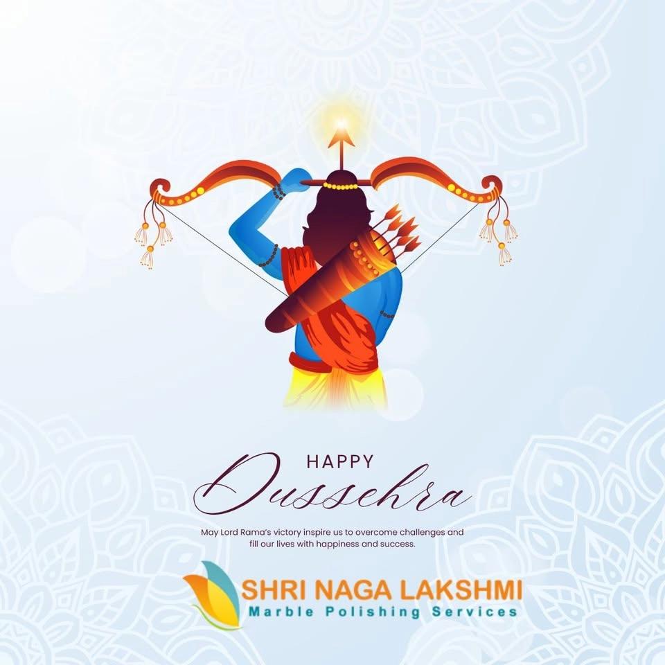 🌸✨ Celebrate This Dasara with Sparkling Marble Floors! ✨🌸