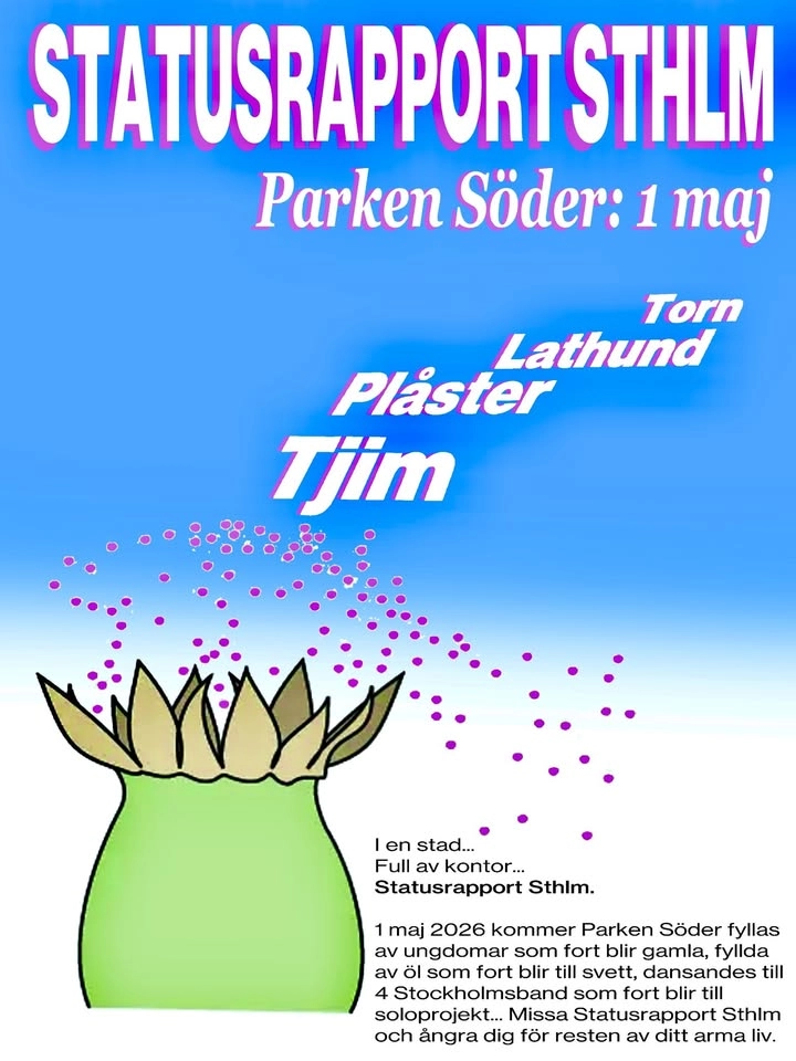 Statusrapport Sthlm - Torn, Lathund, Plåster & Tjim Live@Parken Söder