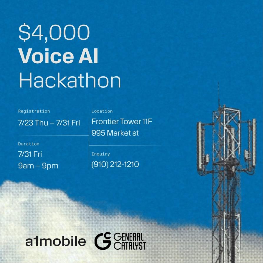 a1mobile Voice AI 1 day Hackathon - $4000 in Prizes