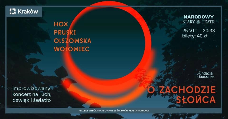 O ZACHODZIE SŁOŃCA - improwizowany koncert na ruch, dźwięk i światło