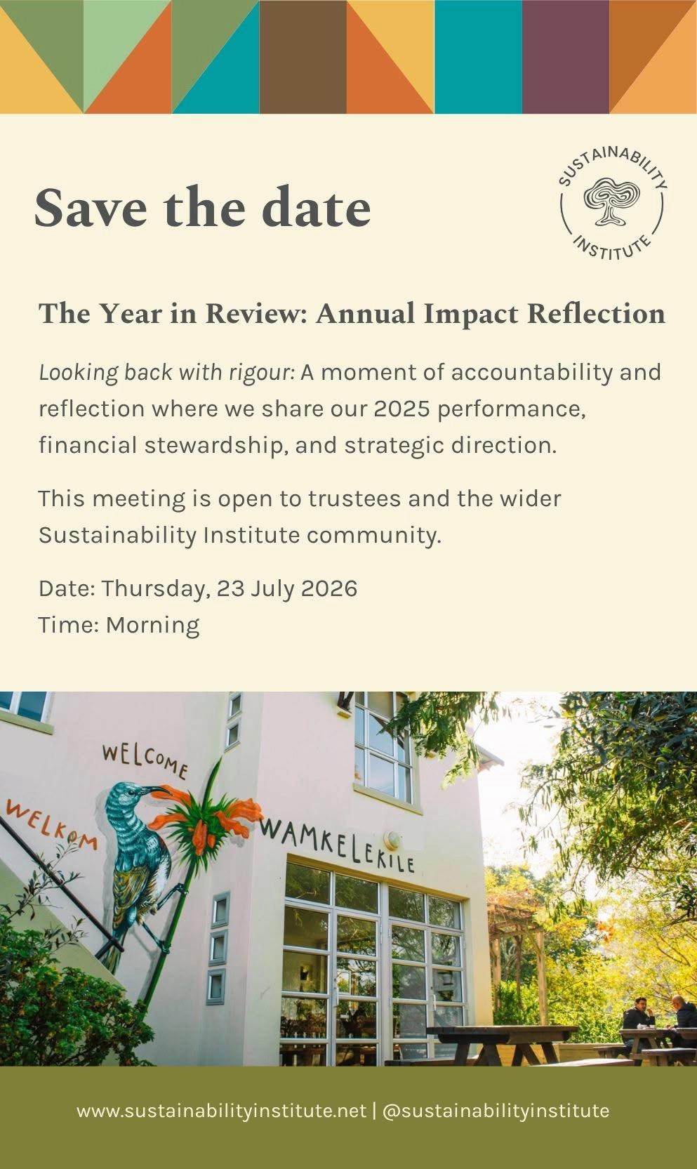 The year in Review: Annual Impact Reflection