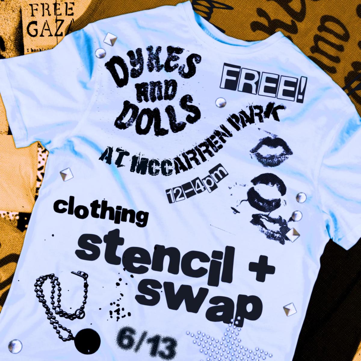 Dykes and Dolls: Stencil and Swap