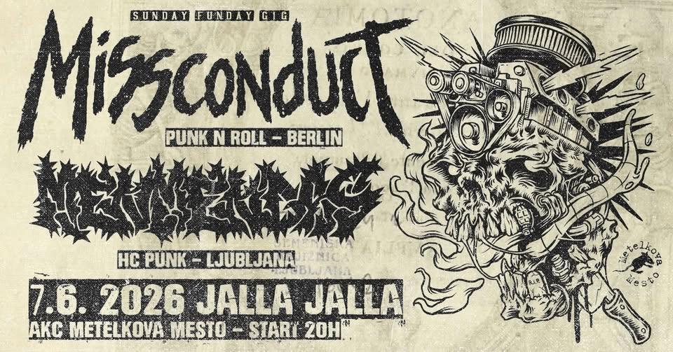 Missconduct (DE -punk'n'roll ) + Menmendas (SL - hc punk)