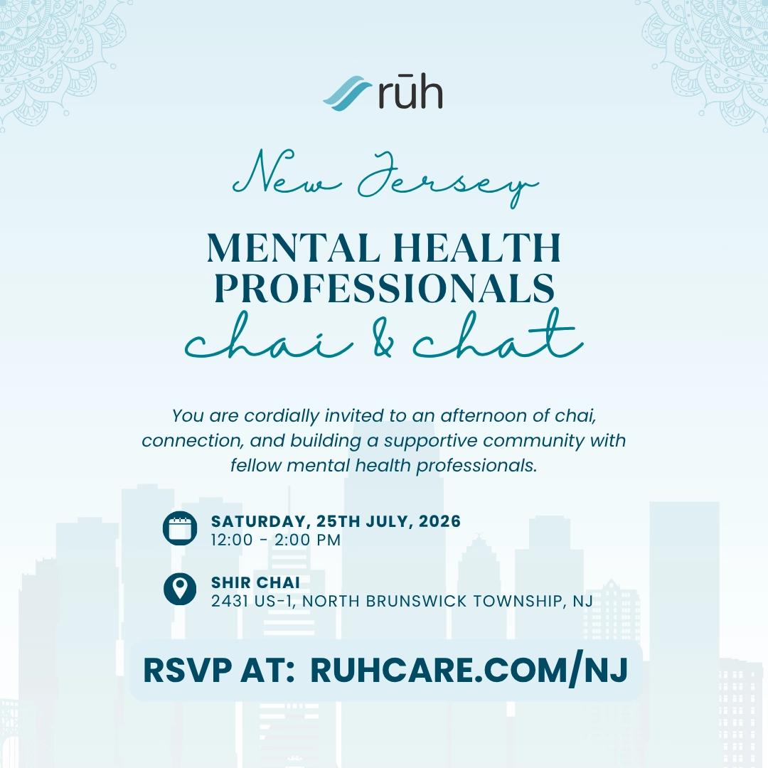 ☕ Chai & Chat for Mental Health Professionals in New Jersey! ☕