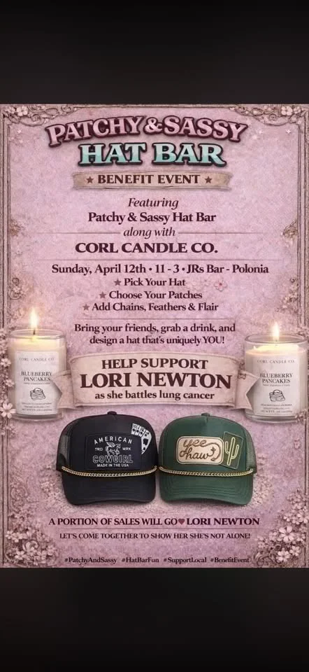 Hat Event for Lori Newton 11-3pm