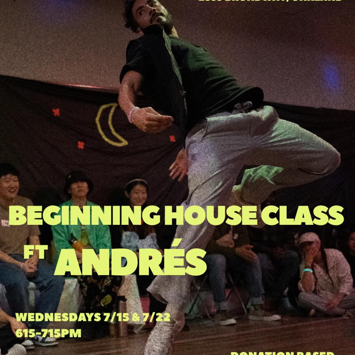 Beginners House Dance Class with Andrés