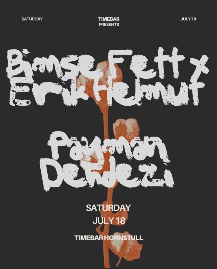 ☆.。 Bimse Fett x Erik Helmut ༓ Payman Dehdezi ‧˚*༓☆ 𝒮𝒜𝒯𝒰𝑅𝒟𝒜𝒴 @ 𝒯𝐼𝑀𝐸𝐵𝒜𝑅