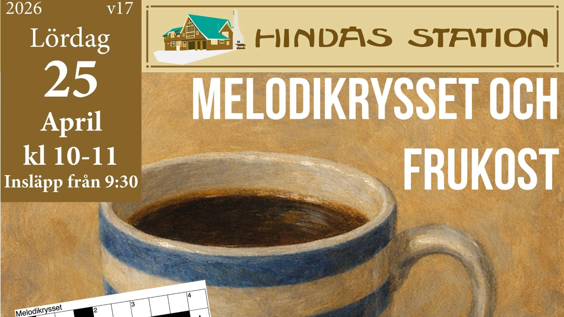 Melodikrysset med frukost