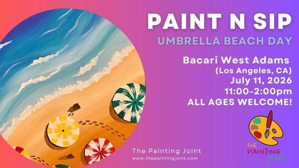 Paint n Sip: Umbrella Beach Day - ALL AGES WELCOME!