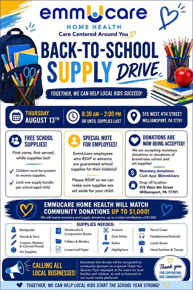 Back To School Supply Drive
