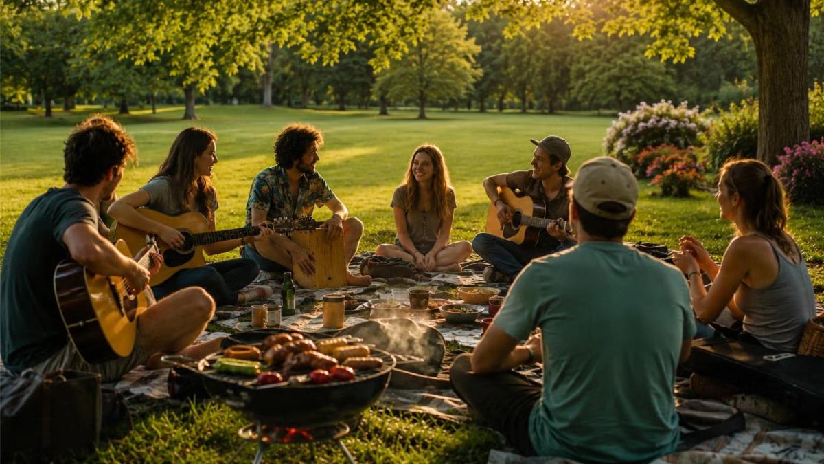 🎶 Outdoor Jam & BBQ in Slottsskogen 🌳🔥