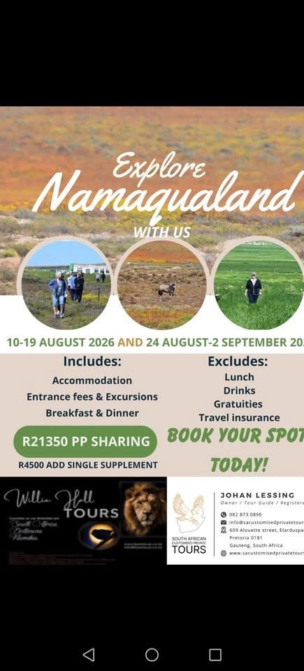 Namakwa land tour