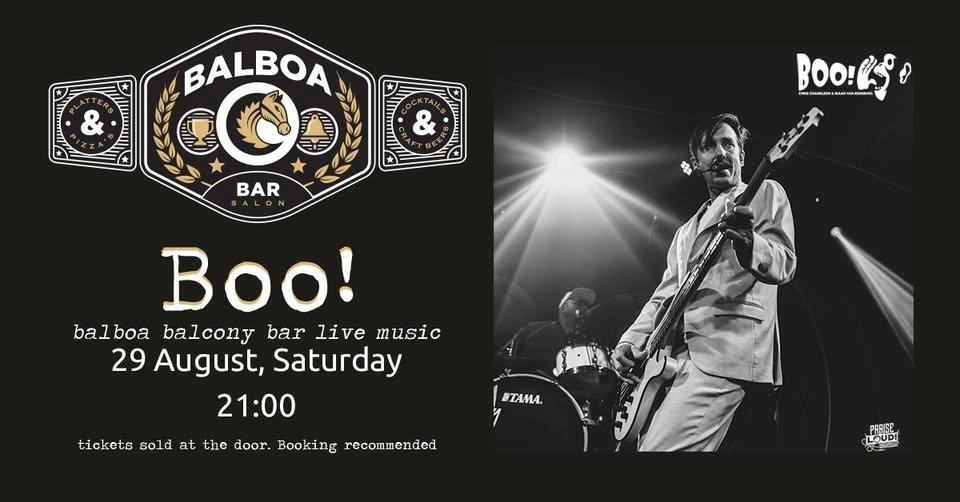 BOO! Live at Balboa Balcony Bar - 29 AUG