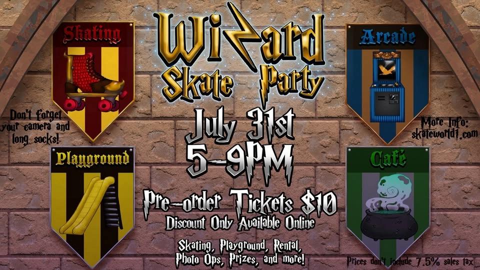 🧙✨Wizard Skate Party!🪄🛼