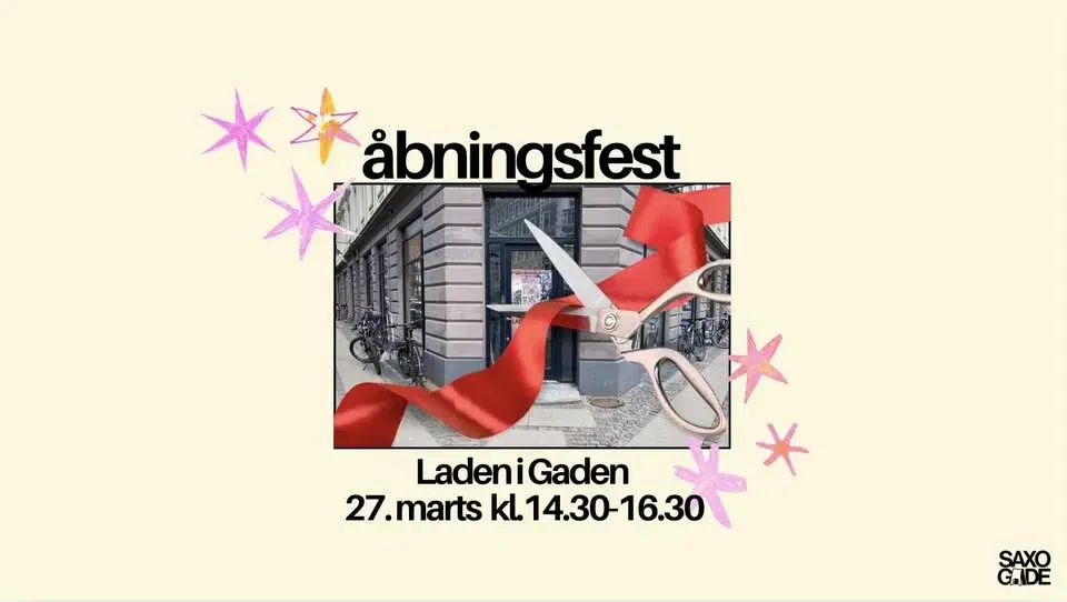 ÅBNINGSFEST I LADEN I GADEN