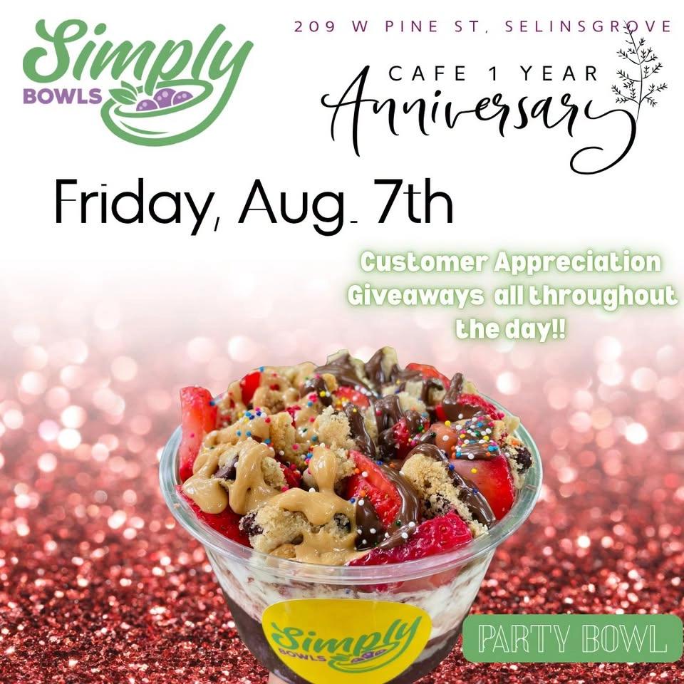 Simply Bowls Cafe 1 year Celebration