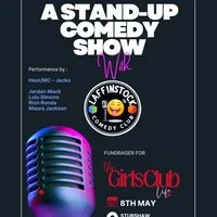 A stand up comedy show with Laffin Stock