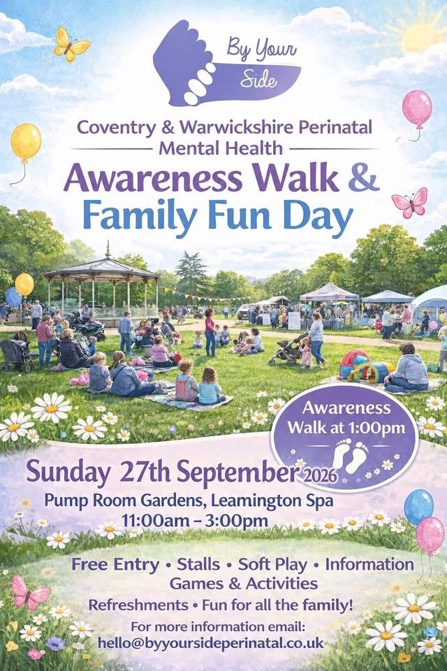 Coventry & Warwickshire Perinatal Mental Health Awareness Walk and Family Fun Day