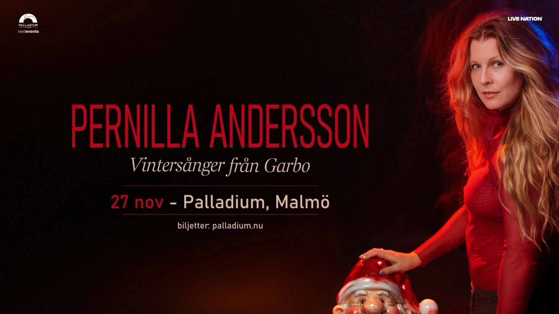 Pernilla Andersson - Vintersånger från Garbo | Palladium, Malmö