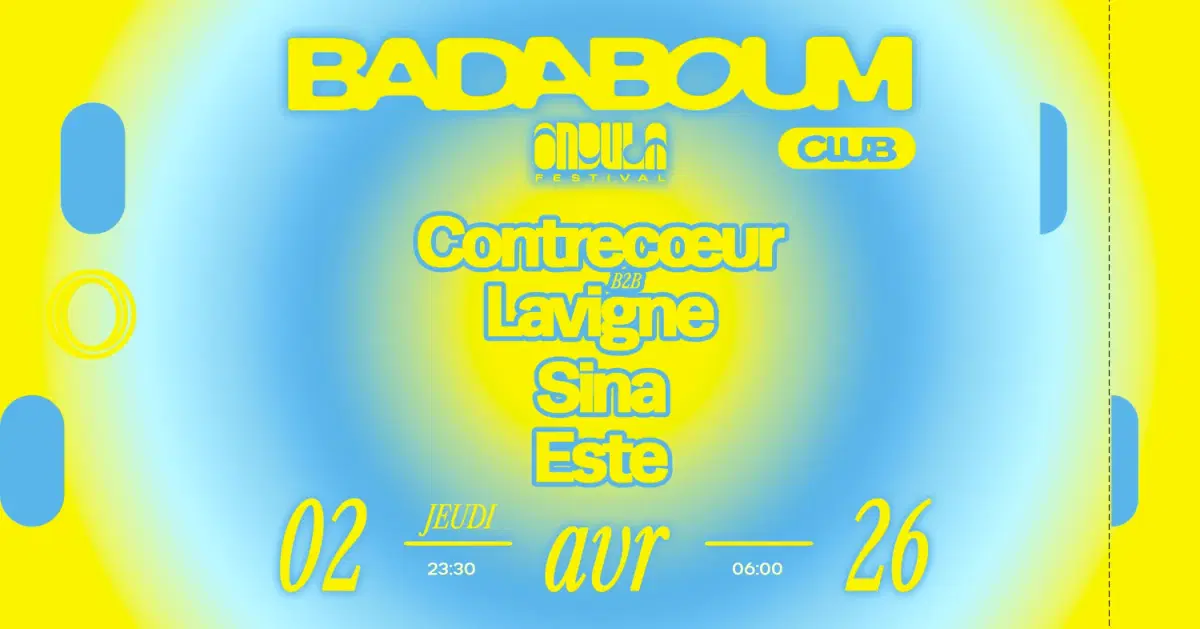 Club — Ondula Festival OFF: Contrecoeur, Esté, Lavigne, Sina