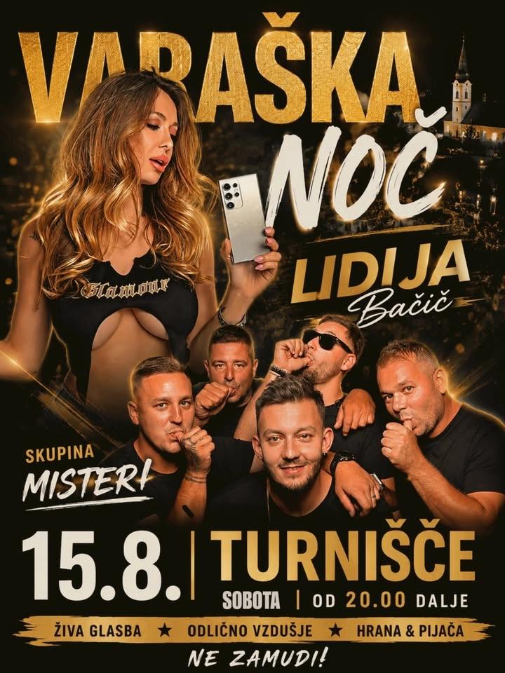 VARAŠKA NOČ 2026 | 15.8 | Lidija Bačić & Skupina Misteri