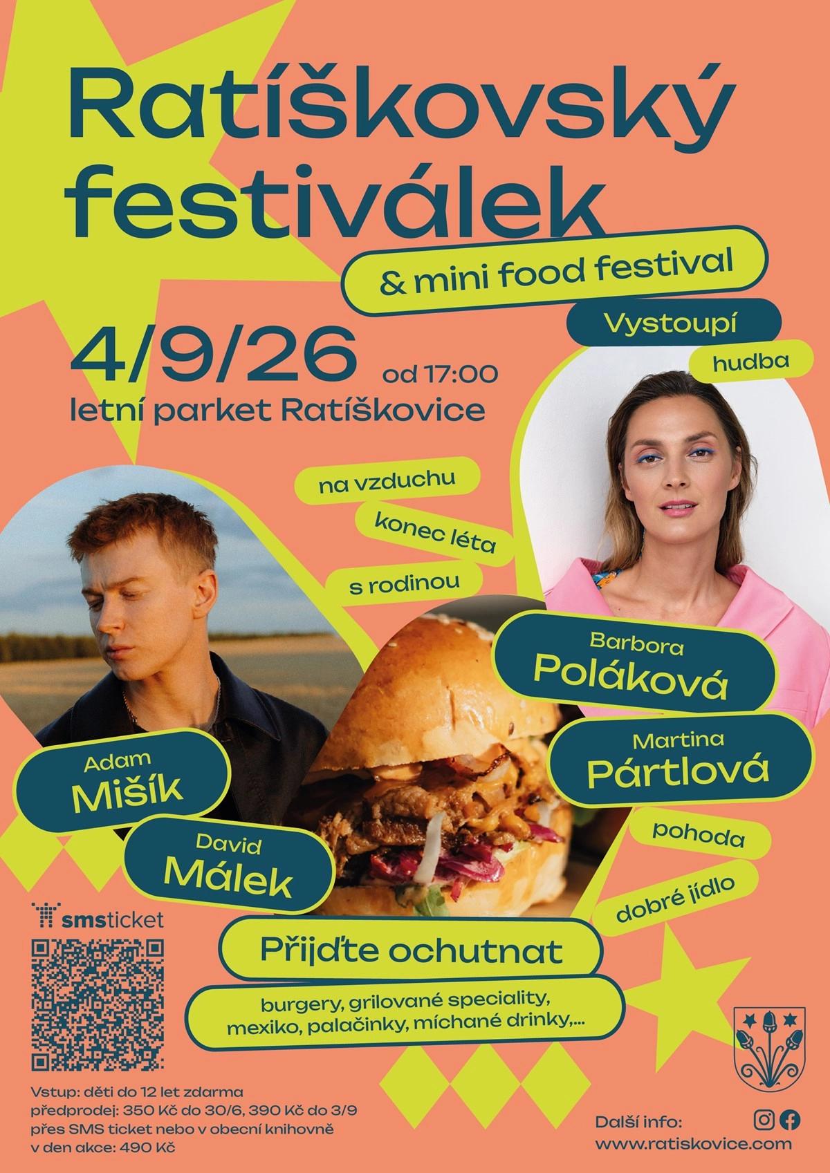 Ratíškovský festiválek + mini food festival 2026